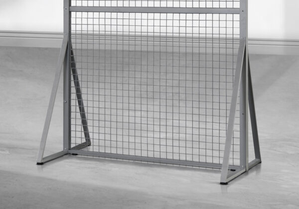 Grey 2-piece support legs only wall decor panel display rack