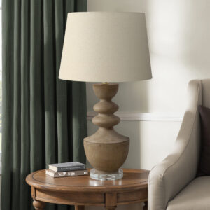 Lighting, 28"H, Table Lamp, Brown Resin, Beige Shade, Transitional