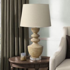Lighting, 28"H, Table Lamp, Beige Resin, Beige Shade, Transitional