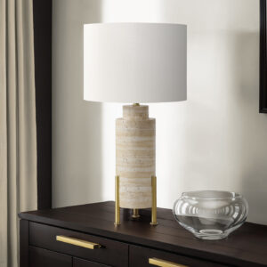 Lighting, 30"H, Table Lamp, Beige Resin, Ivory / Cream Shade, Transitional