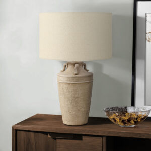 Lighting, 28"H, Table Lamp, Beige Ceramic, Beige Shade, Transitional