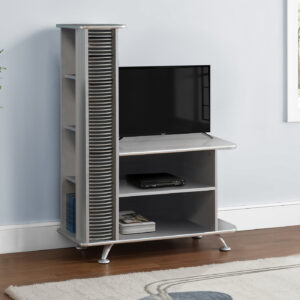 Silver tv stand