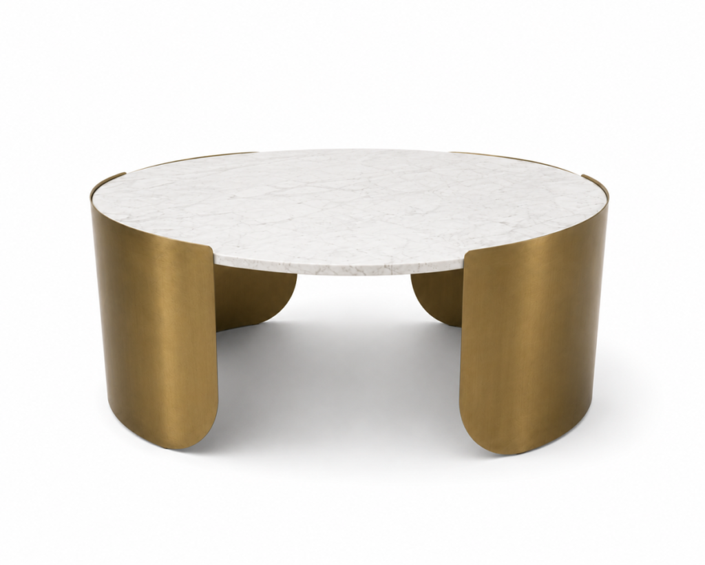 Gold coffee table