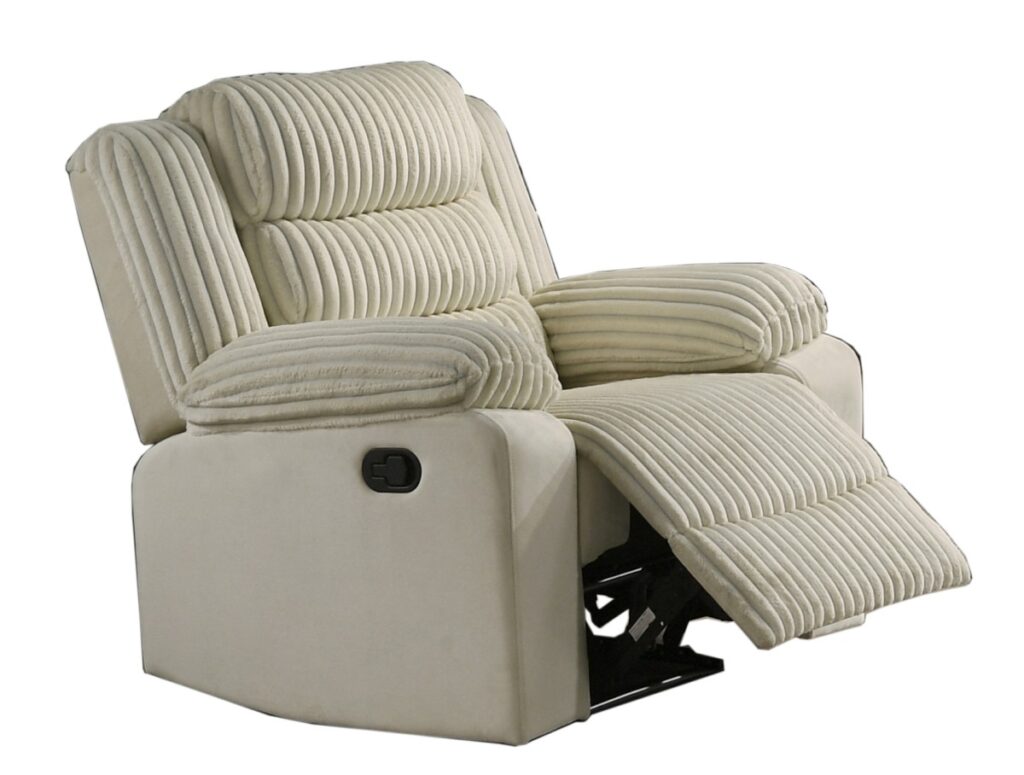 Cream recliner