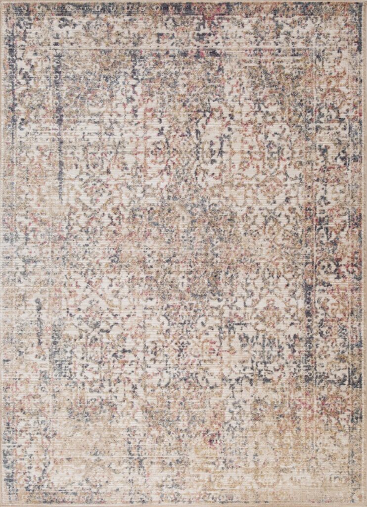 Ivory and beige 5×8 area rug