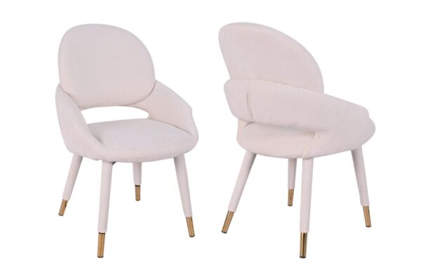 Beige dining chair, set of 2