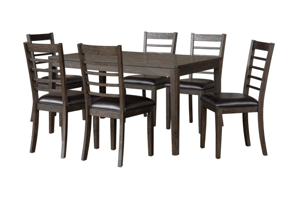Espresso 7-piece dining set