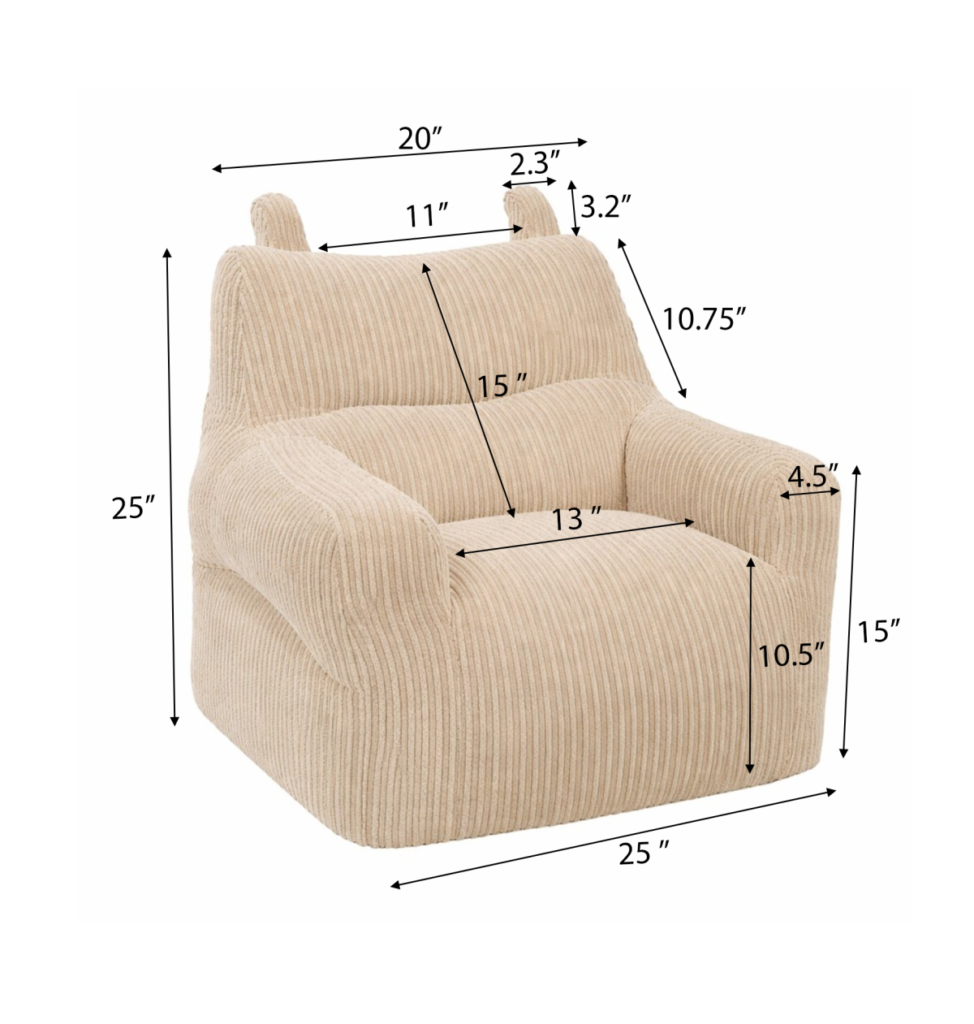 Beige kids’ chair