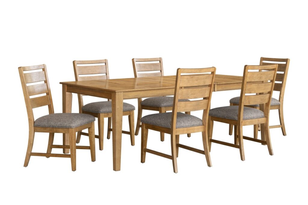 Oak 7-piece dining set
