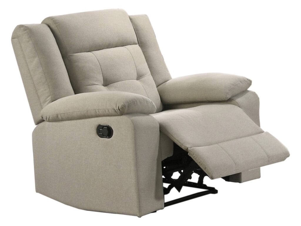 Beige recliner