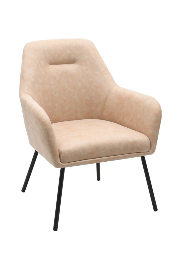 Vintage beige dining chair