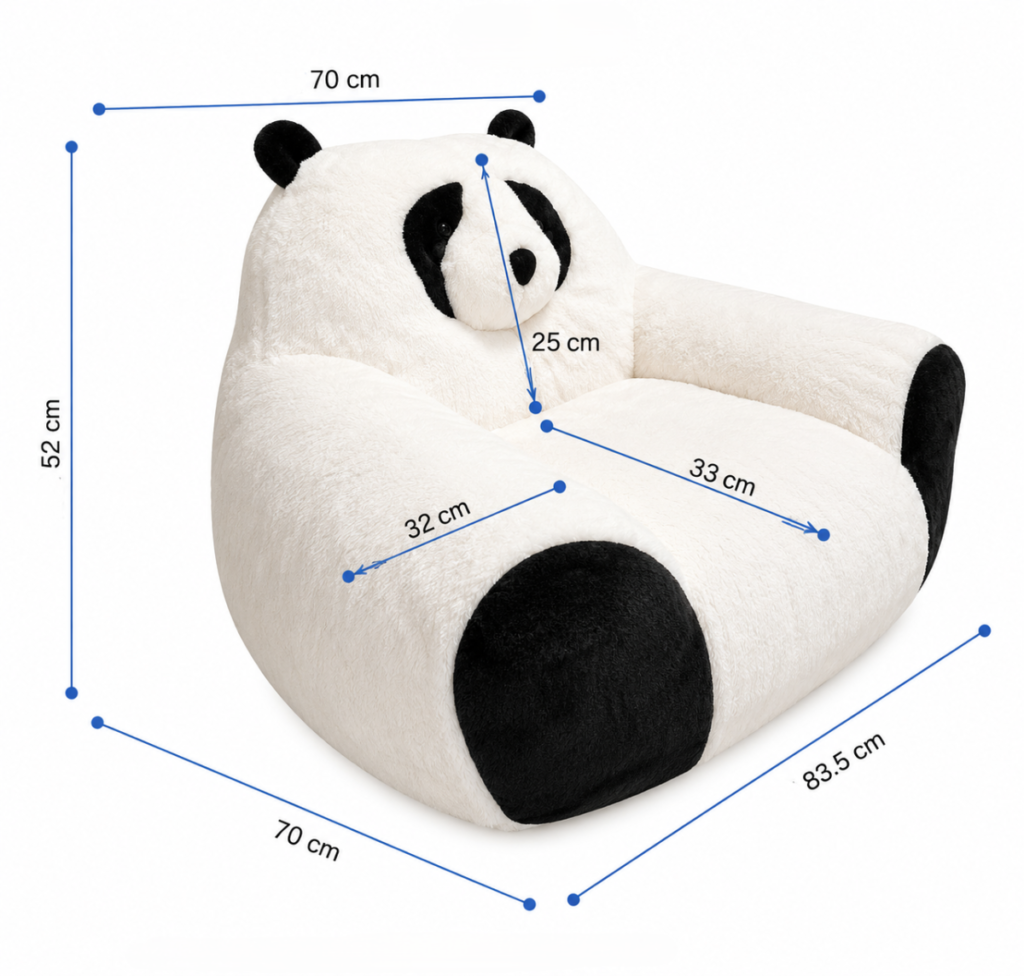 White and black kids’ chair