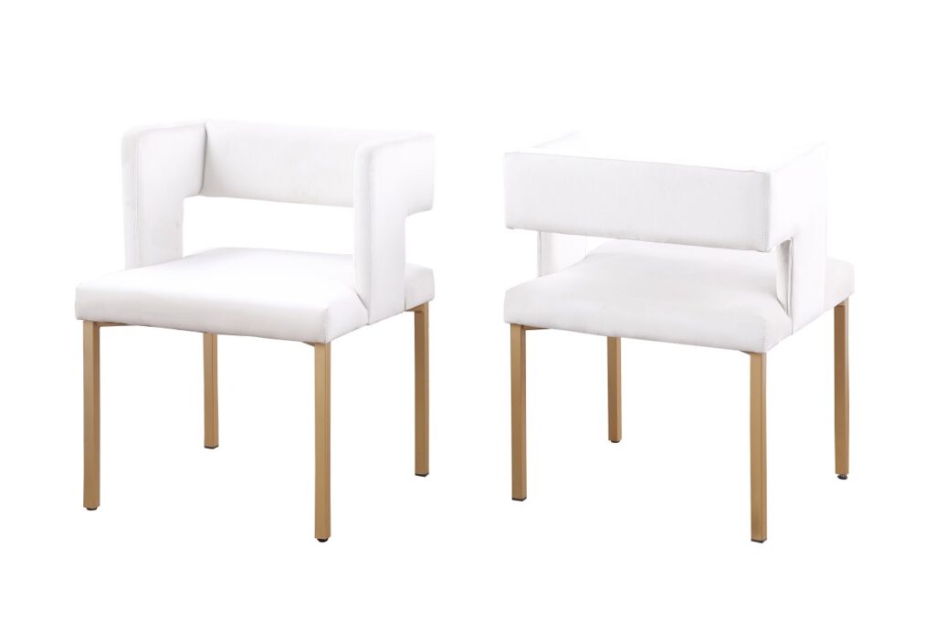Beige dining chair, set of 2
