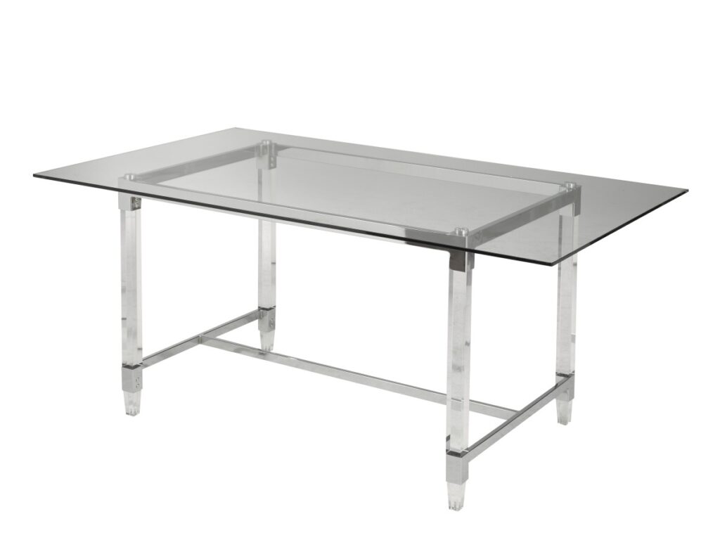 Silver dining table