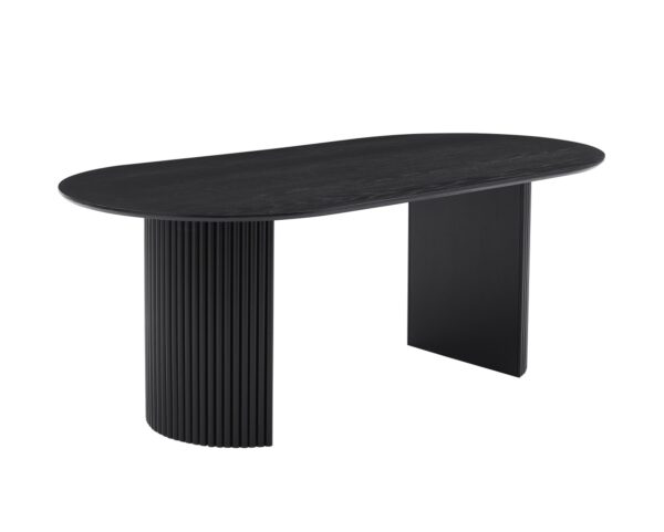 Black dining table