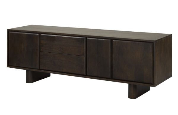 Dark walnut 63″ TV stand