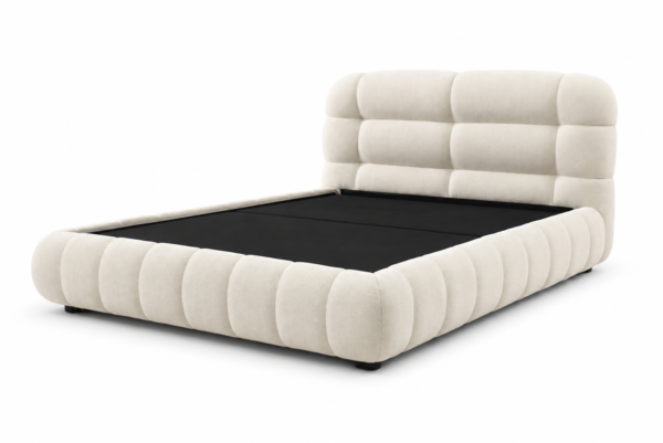 Beige king lift bed frame