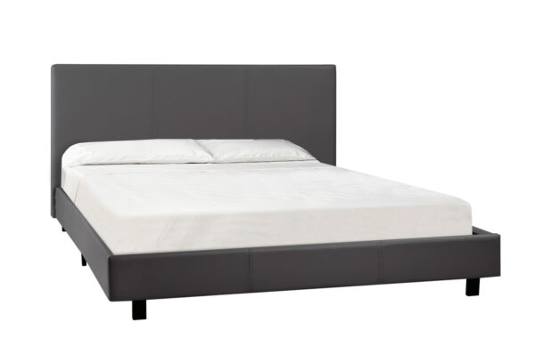 Grey twin bed & mattress set