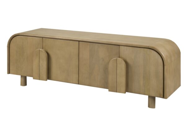 Natural oak 63″ TV stand