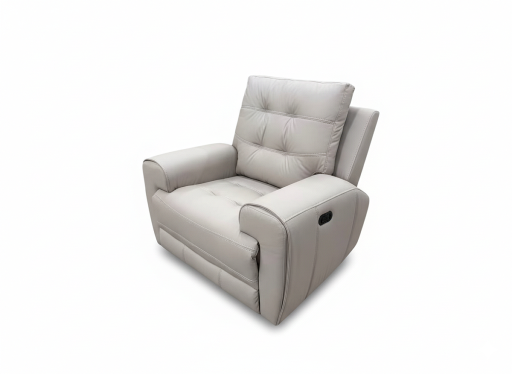 Taupe power recliner