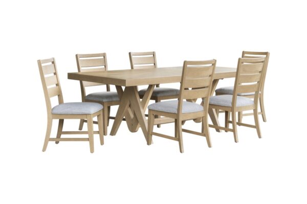 Natural 7-piece dining set