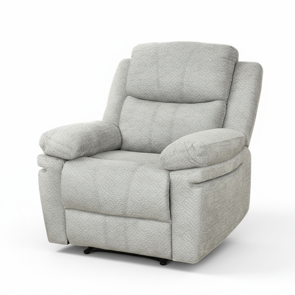 Beige power recliner