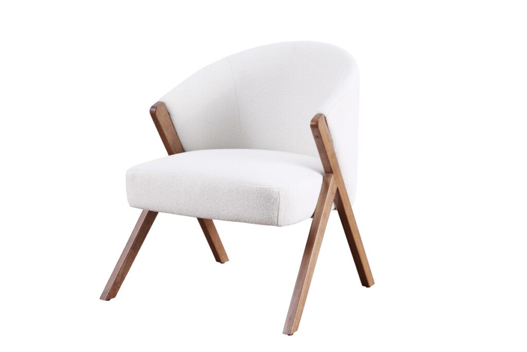 Cream accent chair