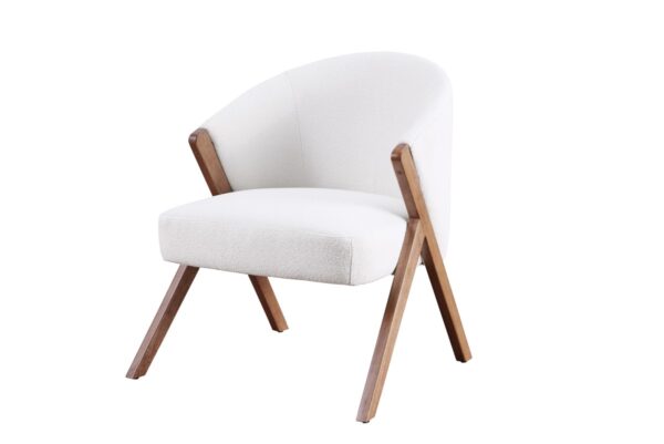 Cream accent chair