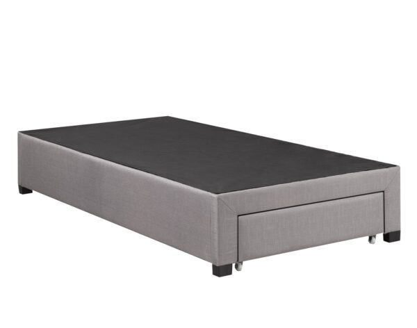 Grey twin bed base