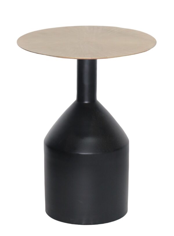 Black and gold accent table