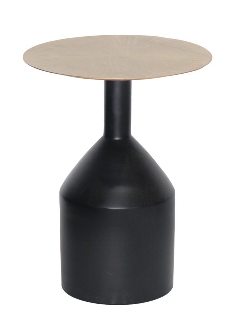Black and gold accent table