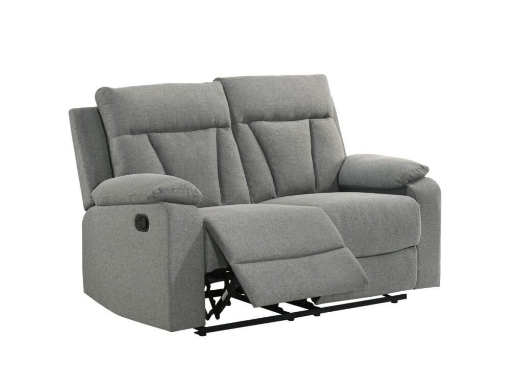 Grey recliner love seat