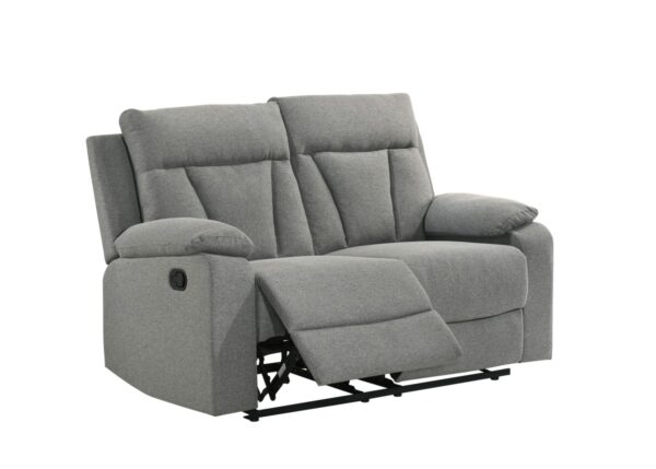 Grey recliner love seat