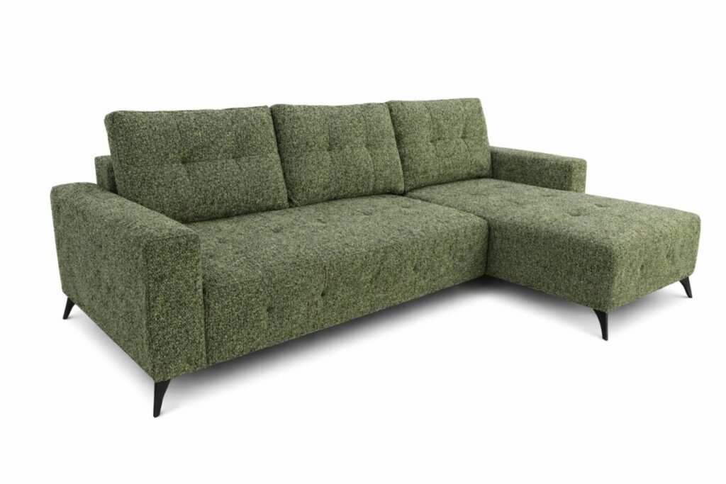 Green RHF sectional sleeper
