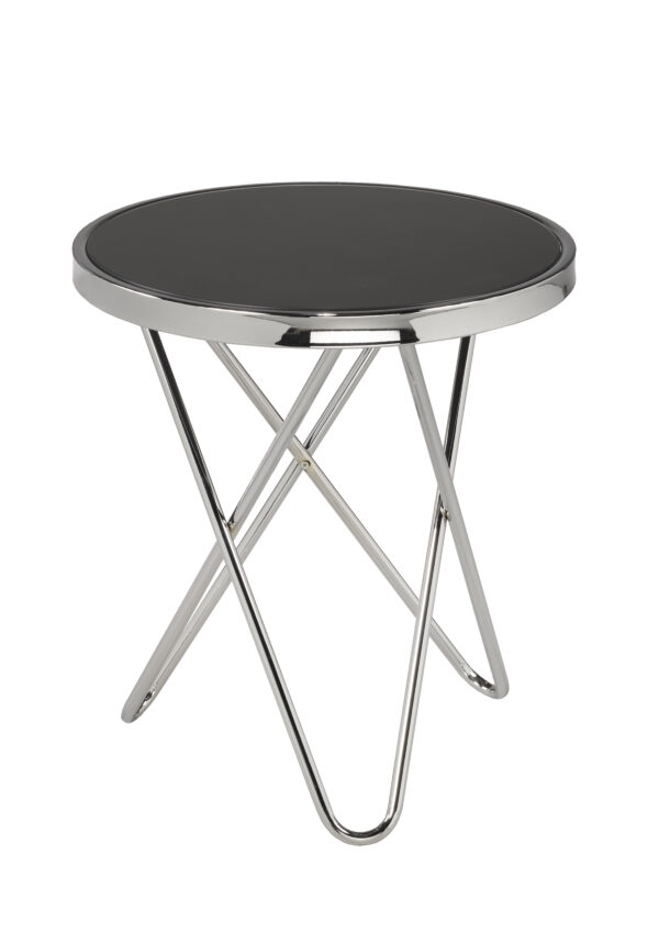 Silver accent table