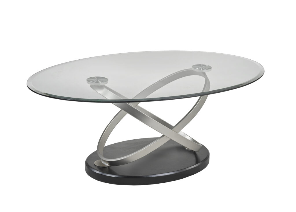 Black and silver coffee table