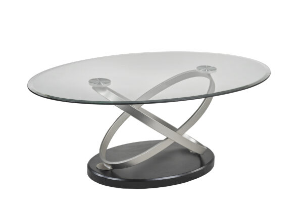 Black and silver coffee table