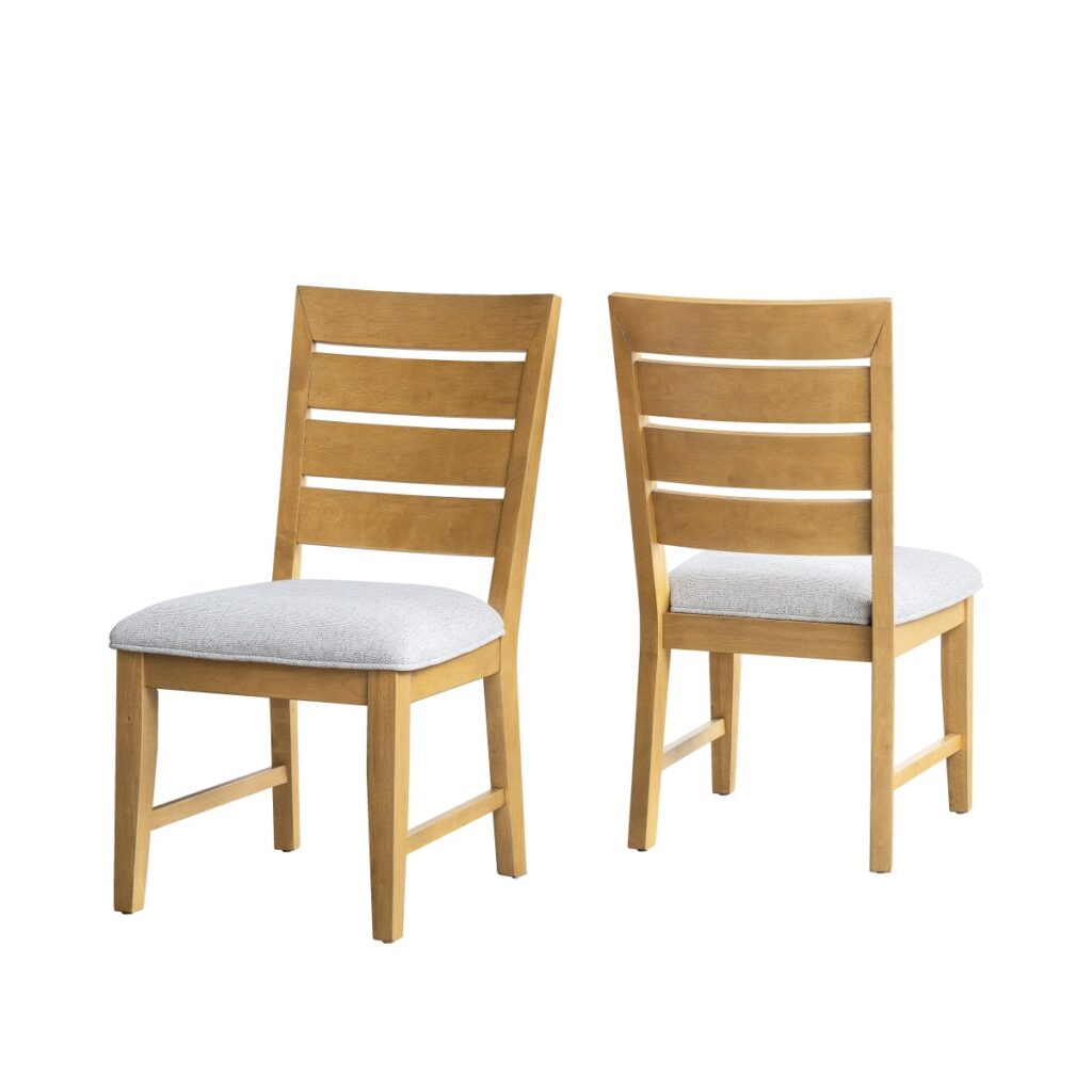 Natural dining chair, set of 2