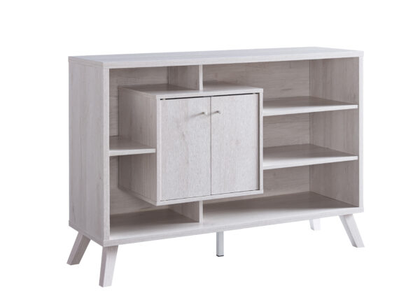 White oak buffet server