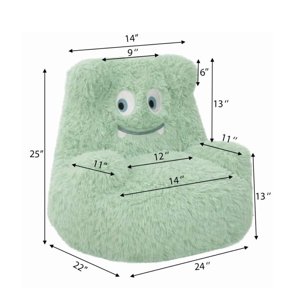 Mint green kids’ chair