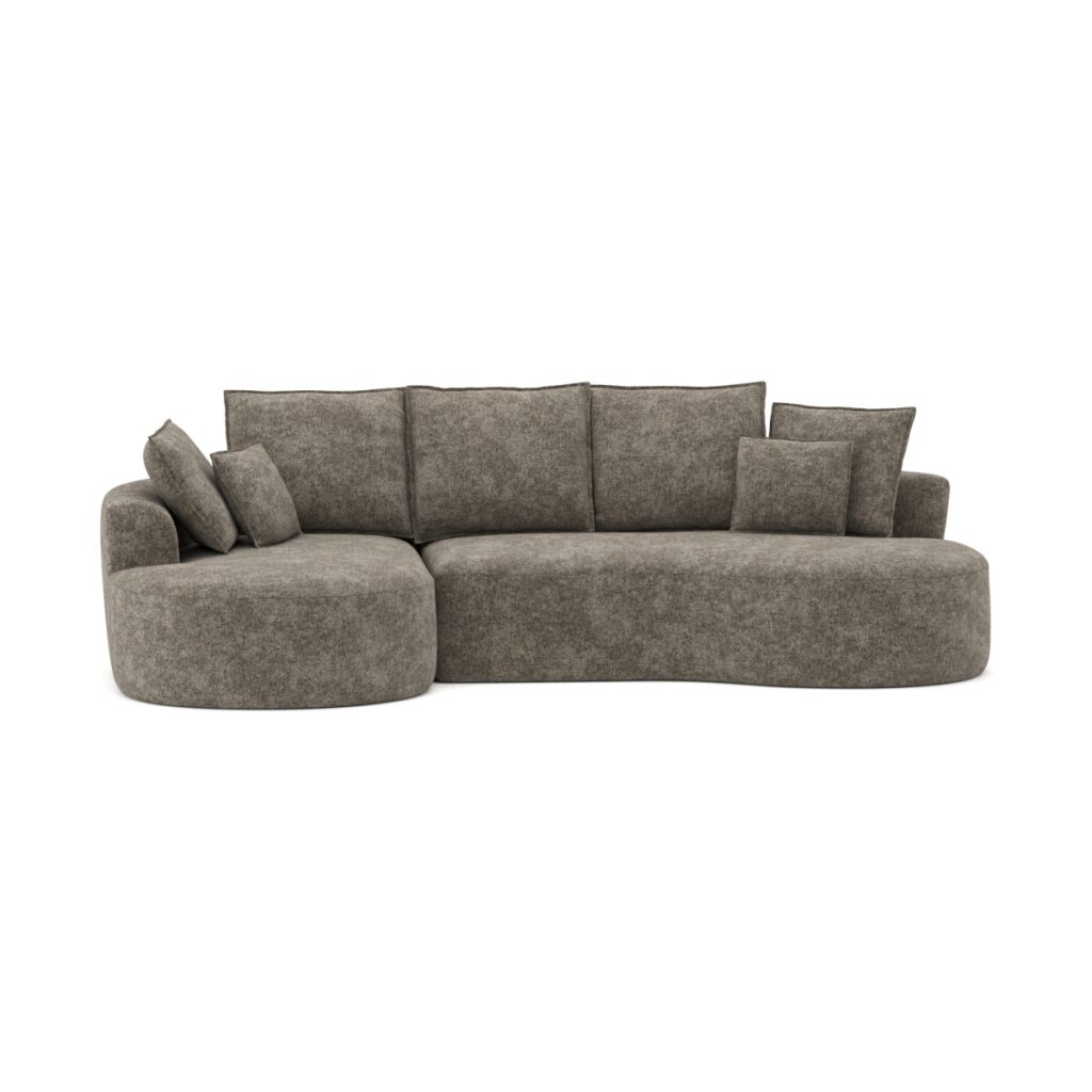 Brown sectional