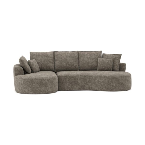 Brown sectional