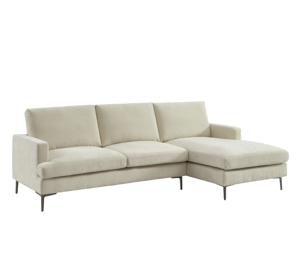 Beige RHF sectional