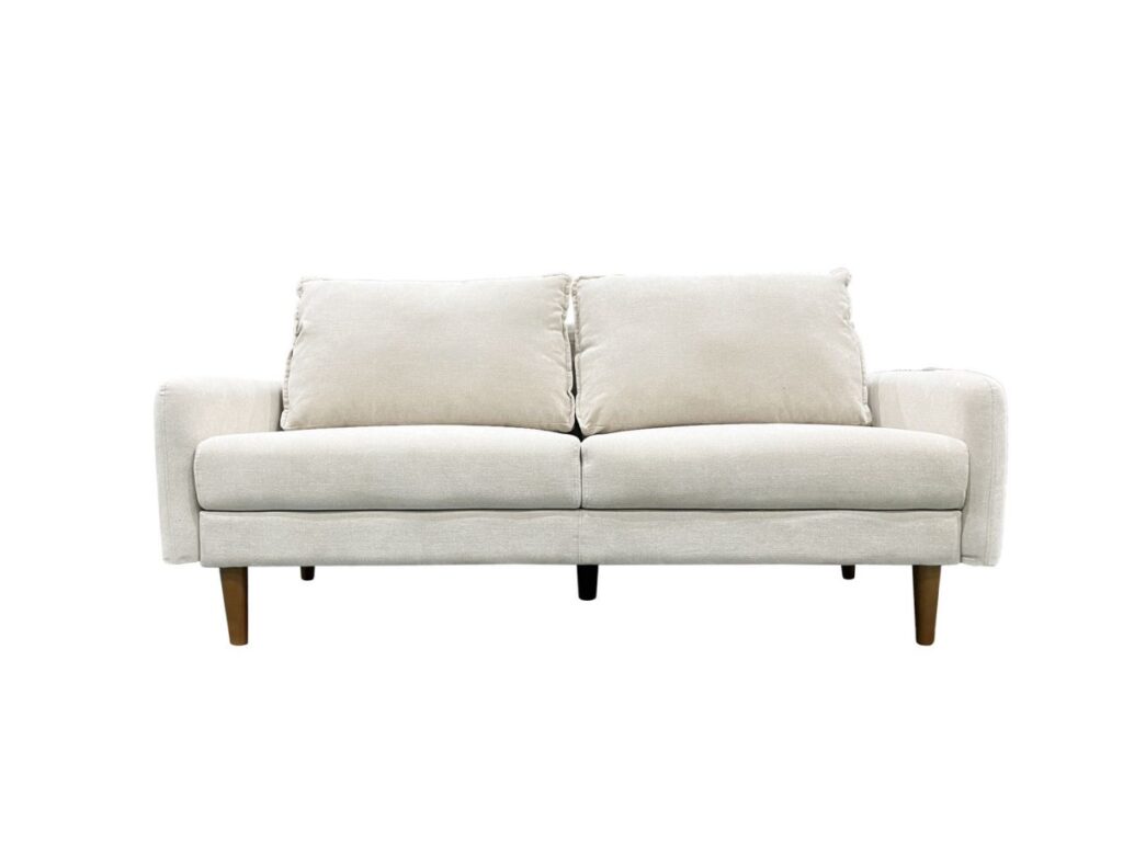 Beige 3 seater sofa