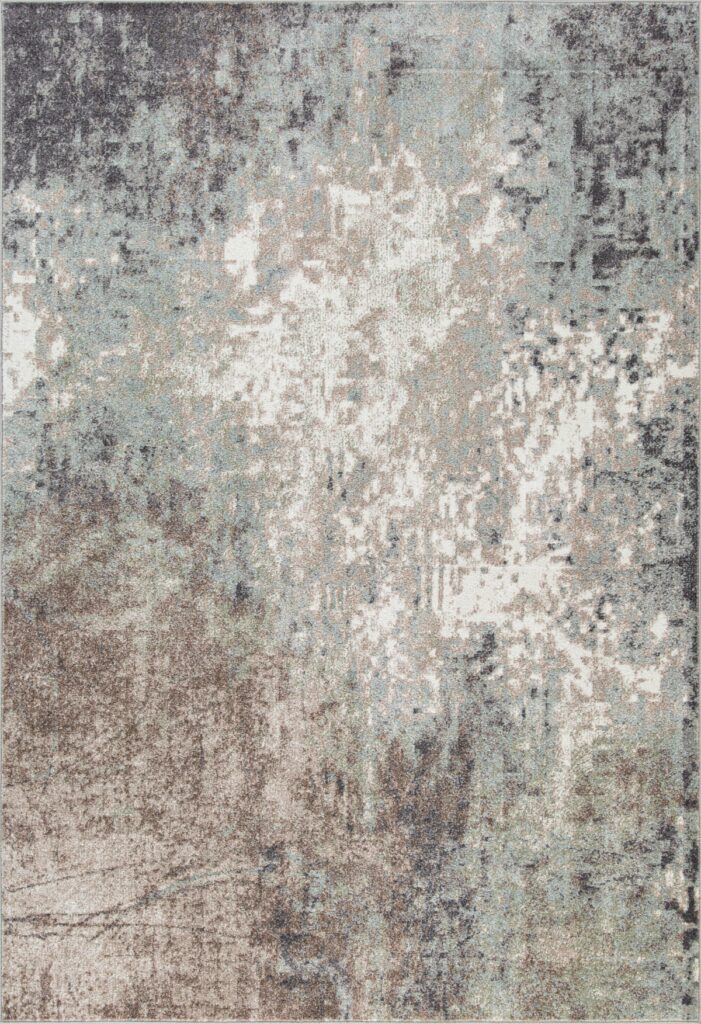 Beige and silver 7×9 area rug